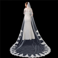 Velo da sposa bianco avorio puro velo da sposa di fascia alta in pizzo applique lungo 3 metri accessori da sposa velo