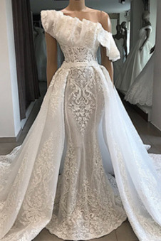 Abito da sposa Applique ricamo Corpetto ingioiellato Senza Maniche