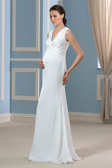 Abito da sposa Eleganti Profondo scollo a v alta vita/cintola V-Scollo