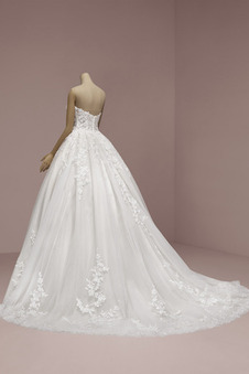 Abito da sposa Festoni Schiena Nuda Non Specificato A-Line Gonna lunga