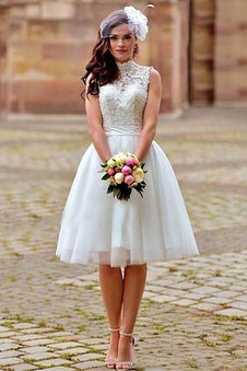 Abito da sposa Non Specificato Pizzo francese Affascinante Schiena Nuda