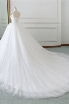 Abito da sposa Tulle Caduta Lungo Multi Strati Festoni A-Line