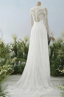 Abito da sposa Lace Coperta Treno di spazzata Naturale All Aperto