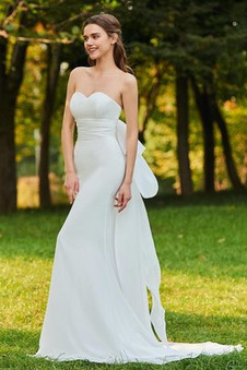 Abito da sposa Non Specificato Cuore Bow accentati Shiena Sheer Primavera