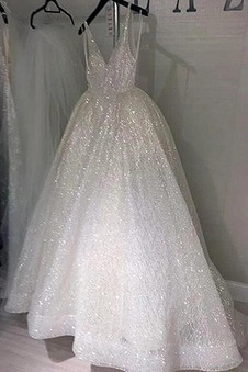 Abito da sposa Alle Caviglie Cerniera A-Line Stelle Naturale Collo drappeggiato