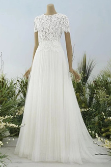 Abito da sposa decorato Applique A Terra Non Specificato abbondante