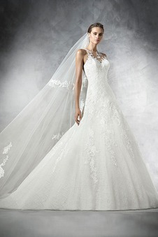 Abito da sposa Formale Primavera All Aperto Naturale Shiena Sheer