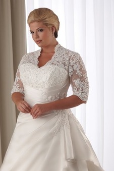 Abito da sposa Queen Anne collo Chiesa Primavera A-Line Naturale Bendaggio