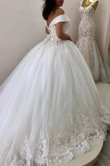 Abito da sposa Cappellini Naturale Allacciato Formale Corpo a mela