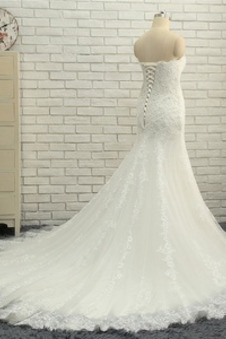 Abito da sposa Sirena Cappella treno Pizzo Non Specificato Naturale