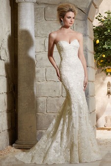 Abito da sposa moda Senza Maniche Schiena Nuda sirena Primavera Lungo