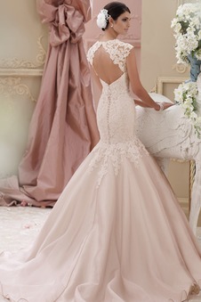 Abito da sposa Pizzo Cappellini Formale Sirena Senza schienale All Aperto