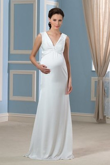 Abito da sposa Eleganti Profondo scollo a v alta vita/cintola V-Scollo