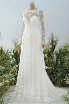 Abito da sposa Lace Coperta Treno di spazzata Naturale All Aperto