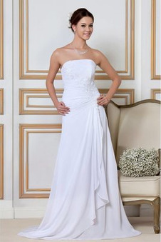 Abito da sposa Inverno all'aperto A-Line Chiffon Non Specificato completo