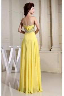 Abito da sera senza spalline Eleganti Non Specificato Chiffon Schiena Nuda