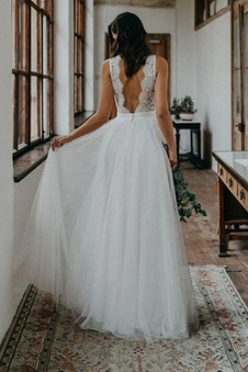 Abito da sposa Non Specificato Super Schiena Nuda Profondo V-scollo