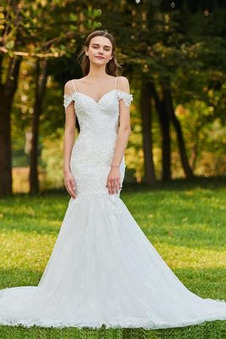 Abito da sposa Non Specificato Tubino moda Bottone Maniche Corte Shiena Sheer