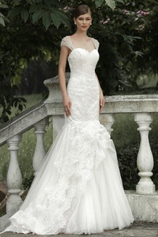 Abito da sposa All Aperto Applique Primavera Cappellini Sirena Cuore