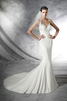 Abito da sposa Super Satin Con Velo Lungo Naturale Primavera moda