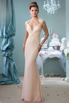 Abito da sposa Cappellini Tubino Spiaggia Queen Anne abbondante Alta Coperta