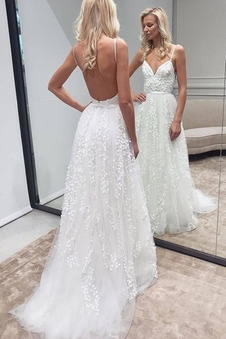 Abito da sposa Semplici Non Specificato Tulle A-Line Una linea pavimento lunghezza