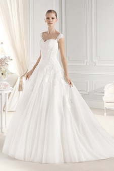 Abito da sposa Cuore Naturale Primavera Cappellini Applique Ball Gown