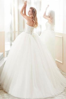 Abito da sposa Cuore A-Line Chiesa A Terra Tulle tipo Magro