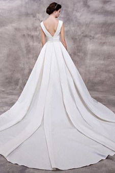 Abito da sposa Eleganti Chiesa Non Specificato Pieghe Scollo a v V