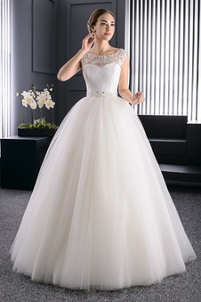 Abito da sposa Formale Applique All Aperto Tulle Primavera Lungo