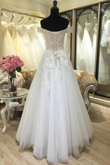 Abito da sposa Pizzo Non Specificato Cappellini Chiesa Perline A-Line