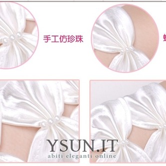 Guanti da sposa Vintage Spessore Guanti senza dita Fiocco Taffeta Chiesa - Pagina 4