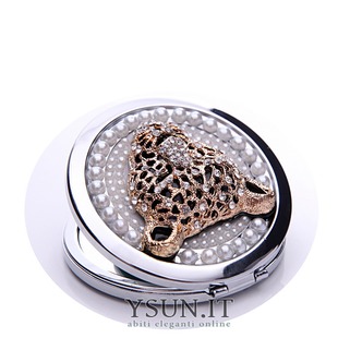 Diamante intarsiato cerchio compleanno matrimonio metallo pieghevole piccolo ornamento - Pagina 2