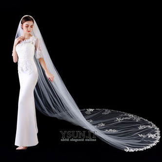 Velo da sposa in pizzo di alta qualità Velo da sposa lungo 3 metri con accessori da sposa a pettine - Pagina 3