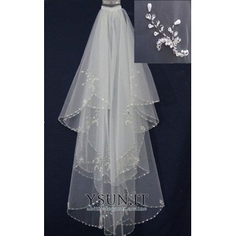 Velo da sposa Accessori per abiti da sposa Velo di perline fatto a mano squisito - Pagina 1