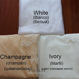 Velo di perle sposa principessa semplice velo bianco 3M - Pagina 5