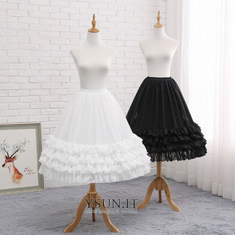 Sottogonna in chiffon sposa nero, crinolina lunga da, cosplay prom dress chiffon underskirt, gonna gonfia, Lolita midi skirt - Pagina 1