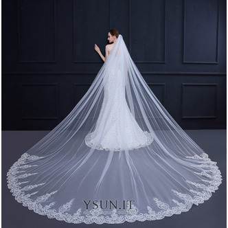 Nuovo stile lungo velo da sposa velo da sposa velo di paillettes velo squisito 3M - Pagina 2