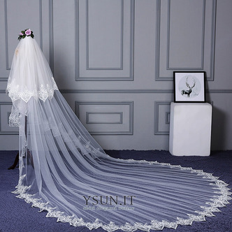 Velo da sposa lungo in pizzo Velo da sposa extra lungo versatile semplice - Pagina 2