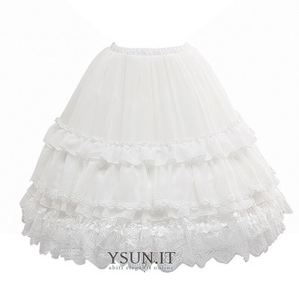 Sottoveste Lolita Gauze, Sottoveste Bianca , Sottoveste Corta, Sottoveste da Sposa, Sottoveste Morbida, Sottovesti Party, Staccabile 65CM - Pagina 6