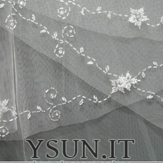 Velo da sposa Lungo Breve moda Con il pettine bordo tornito Multi Strati - Pagina 3