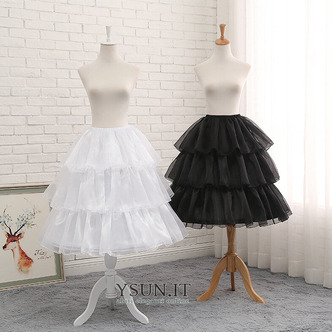 Sottoveste in organza avorio, sottogonna lunga per ragazze, sottoveste cosplay party dress, sottoveste Lolita, - Pagina 1