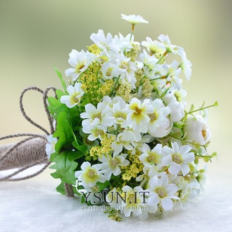 Fiori di tè verde e bianco a mano bouquet spose coreano sposate simulazione - Pagina 2