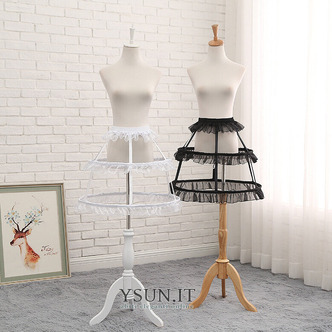 Sottoveste in chiffon nero, Lolita Crinoline sottoveste, Cosplay Prom Dress chiffon Underskirt , Gonna gonfia sottoveste, Lunghezza 50 cm - Pagina 1