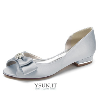 Scarpe da sposa bocca di pesce scarpe tacco basso scarpe da donna incinta scarpe da sposa - Pagina 13