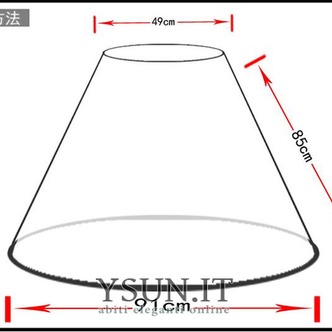 Da sposa sottoveste Lungo Taffetà di poliestere Stringa Regolabile Standard - Pagina 3