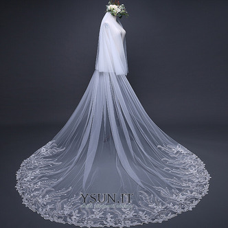 Squisito velo di pizzo con paillettes velo da sposa velo da sposa accessori da sposa - Pagina 1