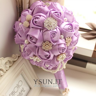 Tema viola personalizzato di High-end wedding bouquet da sposa - Pagina 1