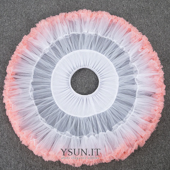 Sottoveste in tulle gonfio con elastico in vita rosa, sottogonna da danza classica principessa Lolita Cosplay, gonna corta tutu arcobaleno nuvola 45 cm - Pagina 4