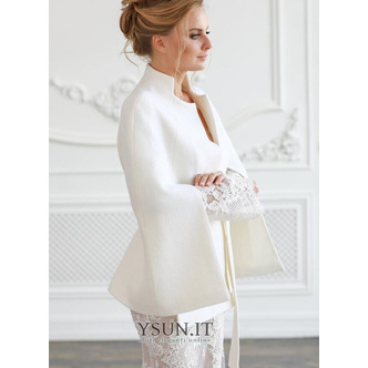 Cappotto da sposa , Giacca da sposa , Cappotto da sposa , Giacca da sposa , Copricostume da sposa , Cappotto bianco , Giacca invernale avorio , Poncho - Pagina 2